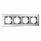 Рамка 4-постовая Mono Electric Style Glass зеркало 107-700000-163 - фото №1