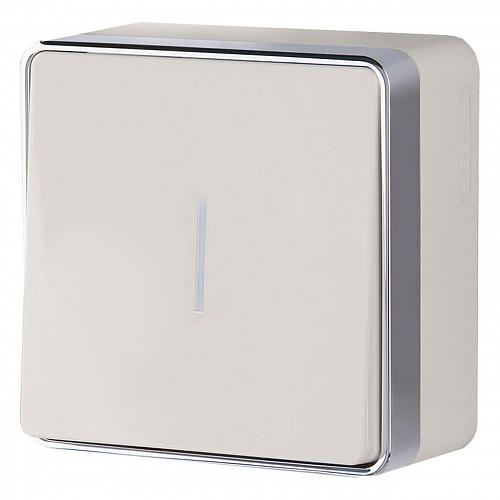 Выключатель Werkel одноклавишный с подсветкой Gallant слоновая кость WL15-01-04 4690389102196