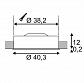 Встраиваемый светодиодный светильник SLV Medo 40 Led Frame 135066 - фото №2
