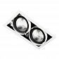 Встраиваемый светодиодный светильник Ambrella light Cardano T812 BK/CH 2*12W 4200K - фото №1