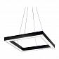 Подвесной светодиодный светильник Ideal Lux Oracle D50 Square Nero 245676 - фото №1