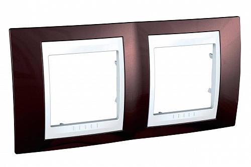 Рамка 2-постовая Schneider Electric Unica Хамелеон MGU6.004.851
