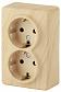 Розетка ЭРА Эксперт 2х2P E Schuko 16A 250V 11-2205-11 Б0020693 - фото №1