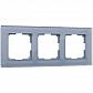 Рамка Werkel Favorit на 3 поста серый W0031115 4690389159824 - фото №1