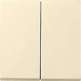 Лицевая панель Gira System 55 выключателя двухклавишного с набором уплотнений IP44 кремовый глянцевый 026601