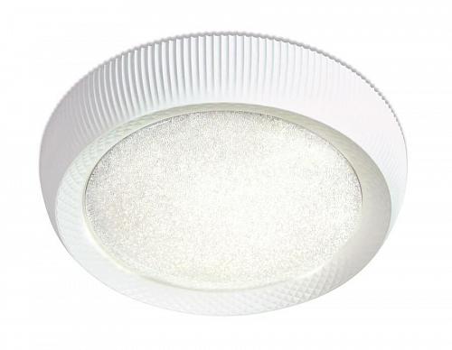 Потолочный светодиодный светильник Ambrella light Orbital Crystal Sand FS1240 WH/SD 48W D500