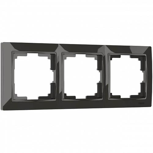 Рамка на 3 поста Werkel Snabb basic серо-коричневый W0032007 4690389161407