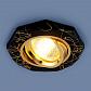 Встраиваемый светильник Elektrostandard 2040 MR16 BK/GD черный/золото 4690389000348 - фото №1