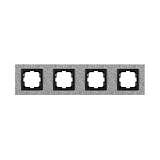 Рамка 4-постовая Mono Electric Style Granit белый гранит 107-600000-163