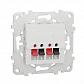 Аудиорозетка Schneider Electric Unica New NU548618 - фото №1