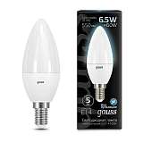 Лампа светодиодная Gauss E14 6.5W 4100К матовая 103101207