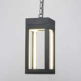 Уличный подвесной светодиодный светильник Elektrostandard Frame 1528 Techno Led серый a051858