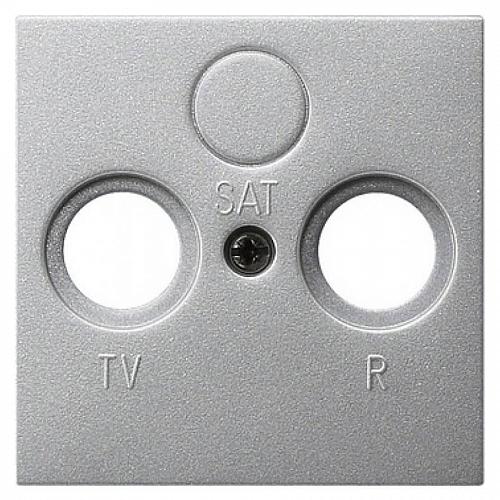 Лицевая панель Legrand Valena розетки TV-FM-SAT алюминий 770186