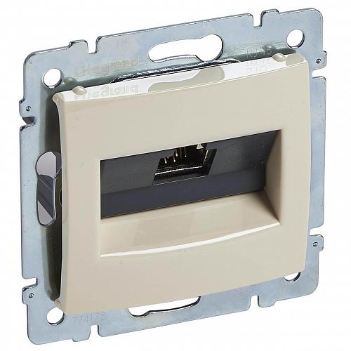 Розетка компьютерная RJ45 Legrand Galea Valena STP 10 GIGA слоновая кость 774172