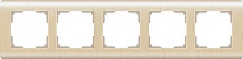 Рамка Werkel Stream на 5 постов шампань WL12-Frame-05 4690389079160