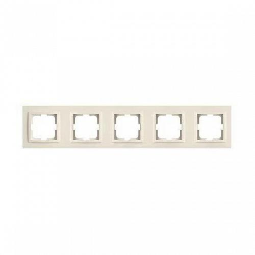 Рамка 5-постовая Mono Electric Larissa слоновая кость 103-010100-164