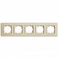 Рамка 5-постовая Mono Electric Despina крем 102-170000-164 - фото №1