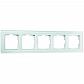 Рамка Werkel Favorit на 5 постов натуральное стекло WL01-Frame-05 4690389060205 - фото №1