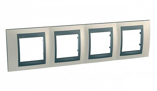 Рамка 4-постовая Schneider Electric Unica Top MGU66.008.295