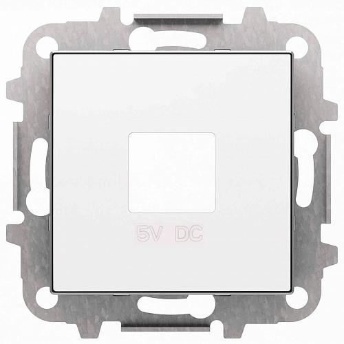 Лицевая панель ABB Sky розетки USB альпийский белый 2CLA858500A1101