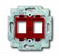 Суппорт для 2-х неэкранированных разъёмов AMP и RADIALL ABB BJE 2CKA001753A9972 - фото №1