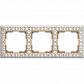 Рамка Werkel Antik на 3 поста белое золото WL07-Frame-01 4690389099199 - фото №1
