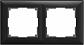 Рамка Werkel Fiore на 2 поста черный матовый WL14-Frame-02 4690389109102 - фото №1