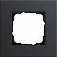 Рамка 1-постовая Gira Esprit Lenoleum-Multiplex антрацит 0211226 - фото №1