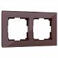 Рамка на 2 поста Werkel Favorit мокко W0021118 4690389159718 - фото №1