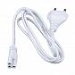 Шнур сетевой с вилкой Uniel UCX-LT2/E01-120 White 1 Sticker UL-00004530 - фото №1