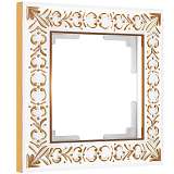 Рамка Werkel Antik на 1 пост белое золото W0011523 4690389158223