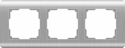 Рамка Werkel Stream на 3 поста серебряный WL12-Frame-03 4690389076381