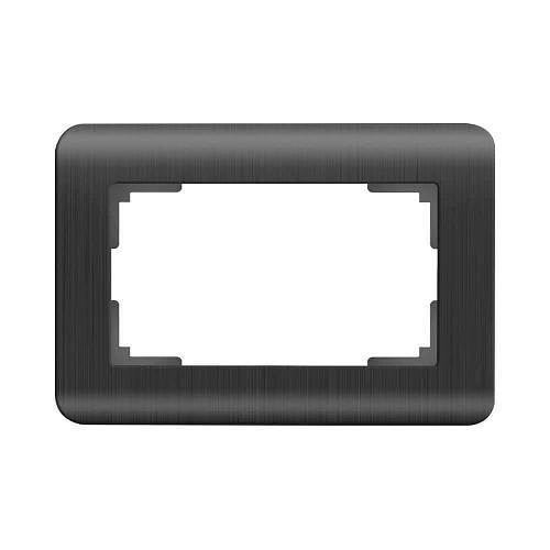 Рамка для двойной розетки Werkel Stream графит WL12-Frame-01-DBL 4690389147050
