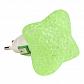 Настенный светодиодный светильник (10335) Uniel DTL-309-Звездочка/Green/1LED/0,1W - фото №1