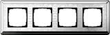 Рамка 4-постовая Gira ClassiX Art хром 0214681