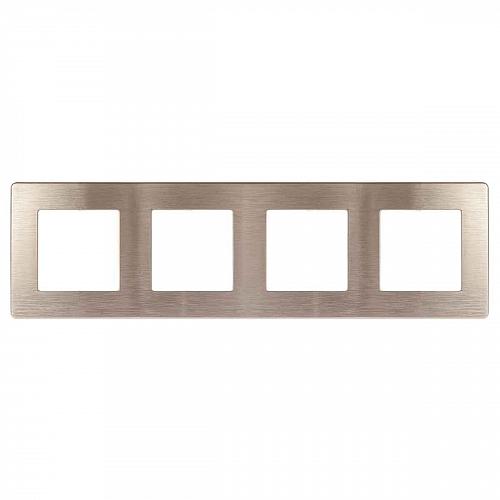 Рамка 4-постовая ЭРА 12 сатин бронза 12-5104-13 Б0052536
