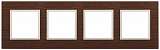 Рамка 4-постовая ЭРА Elegance 14-5304-09 Б0034586