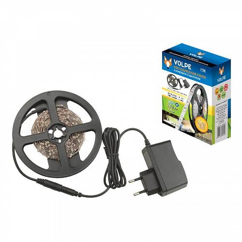 Светодиодная лента Volpe (UL-00000593) 9,6W/m 60LED/m 2835SMD теплый белый 2,5M ULS-Q321 2835-60LED/m-IP20-2.5M-WW RRP24C00
