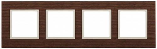 Рамка 4-постовая ЭРА Elegance 14-5304-09 Б0034586