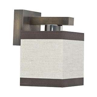 Бра с одним плафоном коричневого цвета