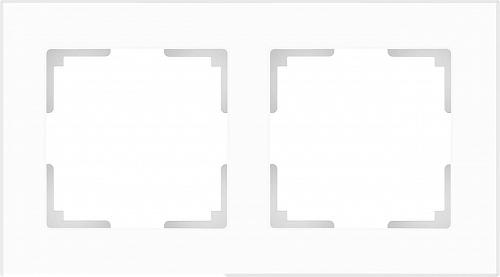 Рамка Werkel Favorit на 2 поста белый матовый WL01-Frame-02 4690389098581