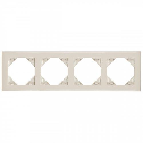 Рамка 4-постовая Efapel Logus 90 Base бежевый 90940 TMF