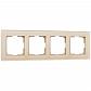 Рамка Werkel Favorit на 4 поста шампань W0041111 4690389159978 - фото №1
