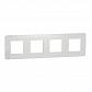 Рамка 4-постовая Schneider Electric Unica New NU280818 - фото №1