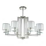 Подвесная люстра Crystal Lux Nicolas SP-PL8 Nickel/White
