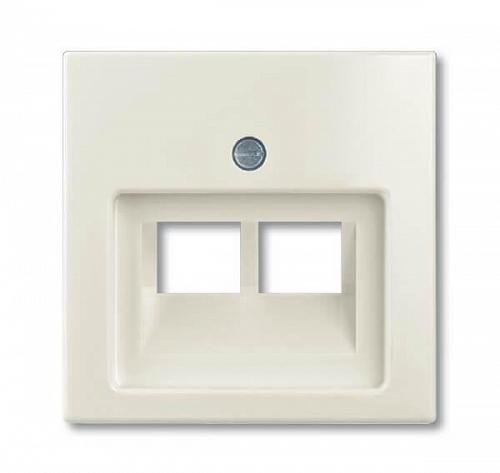 Лицевая панель ABB Basic55 розетки информационной chalet-белый 2CKA001753A0209
