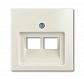 Лицевая панель ABB Basic55 розетки информационной chalet-белый 2CKA001753A0209 - фото №1