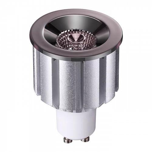 Лампа светодиодная декоративная GU10 7W черный хром 358238