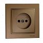 Розетка 2К Mono Electric Despina 16A 250V винтовое подключение бронза 102-232322-116 - фото №1