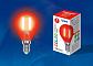 Лампа светодиодная филаментная Uniel E14 5W красная LED-G45-5W/RED/E14 GLA02RD UL-00002985 - фото №2